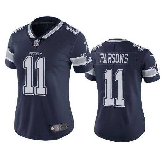 Womens Dallas Cowboys #11 Micah Parsons Blue 2021 Draft Jersey->women nfl jersey->Women Jersey